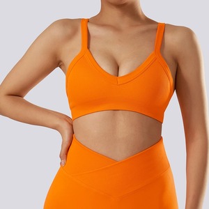 Sujetador deportivo para mujer, ropa interior acolchada, Bralette a prueba de golpes, Top deportivo sin espalda, entrenamiento, Fitness, entrenamiento, Yoga, Top para mujer - Product Image 5