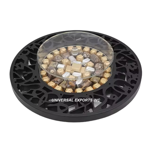 Black Arabic <b>Chocolate</b> Tray Premium Quality handmade <b>Chocolate</b> Platter Round Shape Designer Wood <b>Chocolate</b> Tray - Product Image 1