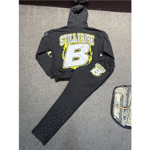 Nueva Llegada Mejor Ropa Casual Hombres Ropa Chándales Acampanados en Colores Sólidos Nueva Moda 2 Pcs Hombres Chándales Acampanados - Product Image 6