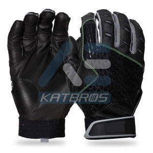 Gants de frappe de baseball en cuir de qualité supérieure disponibles en différentes couleurs Faible MOQ Gants de frappe de baseball - Product Image 1