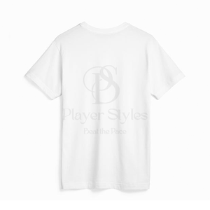 เสื้อยืดผ้าฝ้าย100% คุณภาพสูงสำหรับผู้ชายแบบปกติพอดีตัวโลโก้กำหนดเองได้พิมพ์โลโก้200g สีขาวทึบปรับแต่งได้ - Product Image 4