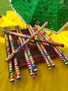 Palitos de Dandiya Coloridos al por Mayor para Baile, Decoración Perfecta para Mehndi, Sangeet, Bodas Indias, Decoración Temática de Navratri, Decoración Kediyo - Product Image 6