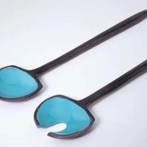 Aluminum Enamel Serving Spoon Durable & Stylish <b>Flatware</b> for Restaurants Catering & Home Use Sturdy Design hotseller blue enamel - Product Image 5