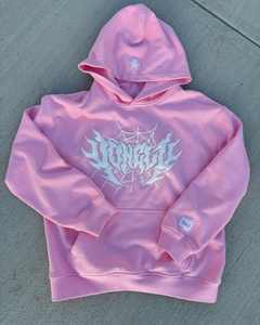 เสื้อมีฮู้ดผ้าฝ้าย100% วินเทจซักได้เสื้อแนวสตรีทเสื้อมีฮู้ดทรงหลวมพิมพ์ลายพัฟออกแบบได้ตามต้องการสำหรับฤดูหนาว - Product Image 1