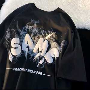 Camiseta Vintage de Lona Extra Grande Personalizada al por Mayor con Impresión de Vinilo Termotransferible de Color Brillante y Ecológica - Product Image 2