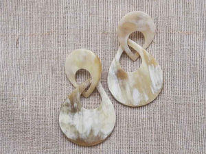 Boucles d'oreilles en corne de buffle de meilleure qualité en corne Boucle d'oreille en corne de buffle pour échantillon gratuit personnalisé agate par glowin fashion - Product Image 2