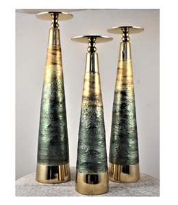 Candelabro decorativo con acabado plateado de alta calidad para eventos, fiestas, bodas y Navidad, candelabro de mesa disponible - Product Image 3