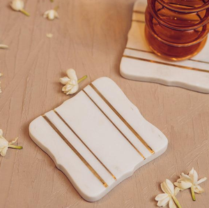 Nouveau support en marbre dessous de verre dessus de table luxueux maison cuisine bureau table à manger tasses à thé tasses à café canettes de bière bar verres à eau - Product Image 4