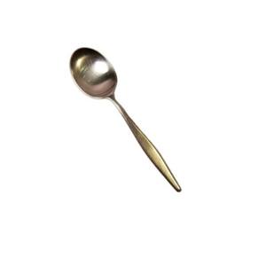 Cuillère de mariage en acier inoxydable à poignée plate simple polie de l'Inde idéale pour la cuisine, le dessert et la nourriture - Product Image 1