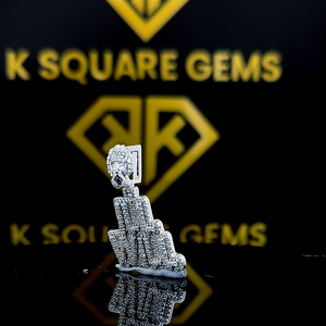 Lettre personnalisée Hip Hop pendentif, personnalisé votre lettre, hommes Hip Hop numéro pendentif, Moissanite pendentif, glace sur Hip Hop bijoux - Product Image 4