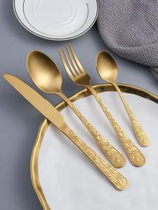 Meilleures ventes Ensemble de couverts en acier miroir Couverts Cuillère et fourchette pour fêtes Vaisselle - Product Image 3