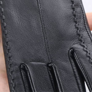 Gants légers en cuir de couleur unie de marque privée Gants en cuir de moto les plus vendus à l'arrivée - Product Image 5
