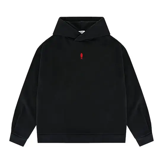 Koreaanse Mode Kleding Surfplank Embleem Hoodie Zwart Zwart L By Lotte Duty Free