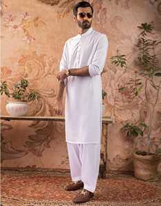 Shalwar Kameez sur mesure en gros pour hommes, disponible en différentes tailles, vêtements décontractés pour l'été et l'hiver, disponibles dans diverses couleurs - Product Image 2