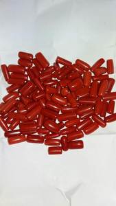 คุณภาพสูงปะการังแดงธรรมชาติอัญมณีแคปซูลหลวมจำนวนฟรีเครื่องประดับคริสตัลรูปไข่ทำเพชรหยก - Product Image 2