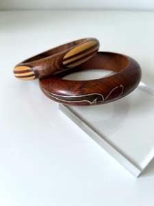 GUÍA Diseño Brazalete y pulsera de madera Tamaño personalizado Pulseras de madera Brazalete Hecho a mano Flor Brazalete de madera Brazalete - Product Image 2