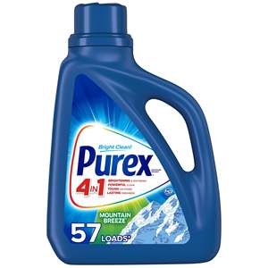 น้ำยาซักผ้า purex PLUS oxi เทคโนโลยีป้องกันคราบน้ำมัน128ออนซ์โหลด85ครั้ง