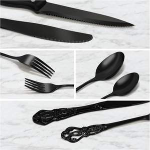 Set d'argenterie Set d'ustensiles de cuisine Set de vaisselle Couverts en acier inoxydable Nouvelle arrivée Couverts en satin Garantie à bas prix - Product Image 6