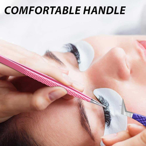 Ensemble de pinces à cils en acier inoxydable de haute précision, anti-magnétiques, à tension douce, outils d'isolation pour volume et éventail, pour professionnels - Product Image 5