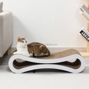 Top vente luxe ondulé papier chat grattoir grand couinement jouet écologique style classique pour chats - Product Image 4