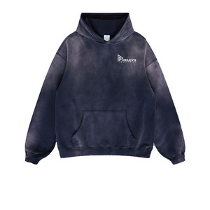 Nouveau Sweat à Capuche Homme Personnalisé Effet Délavé au Soleil, Design Printemps Uni, Vente en Gros, 430 GSM, Molleton Lourd 100% Coton - Product Image 6