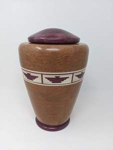 Urne en bois de crémation pour adultes de conception de croix chrétienne sainte pour l'urne commémorative de cercueil de souvenir de cendres - Product Image 5