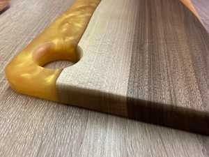 Tabla de cortar de madera y resina al por mayor para cocina y Hotel, tabla de cortar elegante para preparación de alimentos - Product Image 5