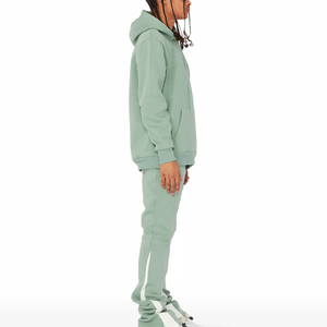 New Style <b>Men</b> 100% Cotton Flare <b>Tracksuit</b> Wholesale Price Breathable <b>Tracksuit</b> for <b>Men</b> - Product Image 3