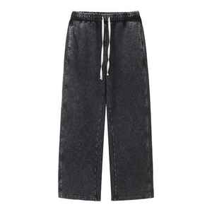 Jeans Vintage Hommes Style Hip-Hop Long Droit Pantalon Décontracté à la mode Versatile Slim Pant - Product Image 6