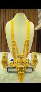 Ensemble de collier de bijoux de mode de Dubaï plaqué or 24 carats boucles d'oreilles bracelets peignes broches en cuivre pour la Bulgarie - Product Image 6