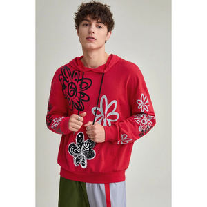 เสื้อฮู้ดดี้ผู้ชายผ้าฝ้าย/โพลีเอสเตอร์เนื้อนุ่ม น้ำหนักเบา ทรงโอเวอร์ไซส์ สไตล์สตรีทแวร์ รับสกรีนโลโก้ คุณภาพสูง ดีไซน์สำหรับฤดูหนาว ขั้นต่ำในการสั่งซื้อน้อย - Product Image 1