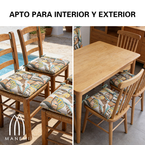 Cuscini per Sedie Idrorepellenti 40x40x5 cm 100% Poliestere con Imbottitura in Fibra di Poliestere Design Trapuntato Lavabili in Lavatrice Facili da Pulire - Product Image 3