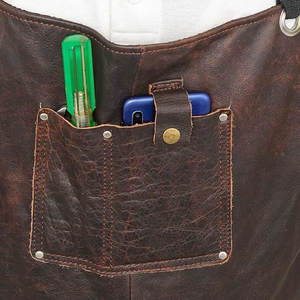 Leather <b>Tool</b> Aprons For Men & Women <b>Tools</b> Shop Work Apron With Adjustable-Straps Comfortable-Carpenters Painters-<b>Mechanics</b> - Product Image 6
