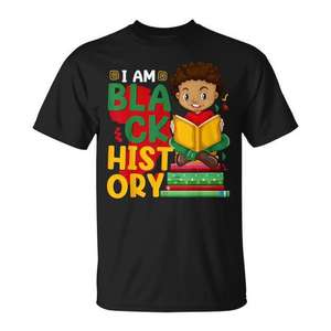Camiseta para Niños Pequeños del Mes de la Historia Negra, para Niños Africanos, Categoría de Producto: Camisetas Promocionales - Product Image 1