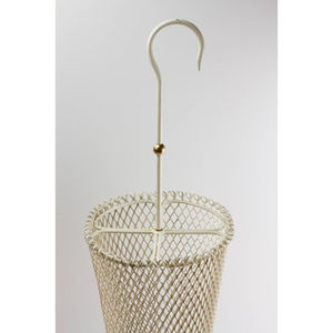 Soporte de paraguas de hierro de metal con recubrimiento de polvo blanco de calidad superior Diseño fabuloso Almacenamiento de paraguas perfecto de gran tamaño redondo - Product Image 2