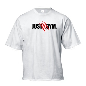 เสื้อยืดผ้าฝ้ายโอเวอร์ไซส์สำหรับผู้ชายระบายอากาศได้อย่างรวดเร็วแห้งเร็วพอดีไหล่แบรนด์โลโก้ - Product Image 3