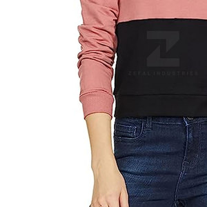 Sweat-shirts décontractés pour femmes en coton 100% durable, respirants, avec logo personnalisé sur le devant, de haute qualité, couleurs personnalisées, entièrement personnalisables - Product Image 6