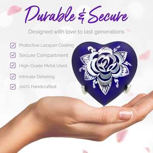 Red Keepsake Urns - Handcrafted Mini Urns for Human Ashes - Small Urns Set of 4 with Premium Box & Bags - Tribute <b>Your</b> <b>Loved</b> - Product Image 5