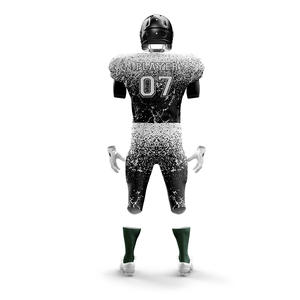 Ensemble de maillots et shorts de football américain pour jeunes personnalisés de haute qualité pour hommes 100% polyester respirant à séchage rapide Tailles plus grandes Uniformes - Product Image 3