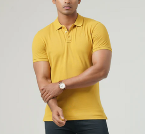 เสื้อโปโลผ้าฝ้าย100% ปรับแต่งได้สวมใส่สบายปักลายด้านหน้าด้านหลัง - Product Image 1