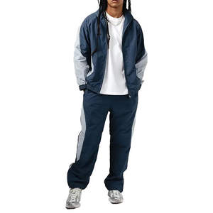 ชุดวอร์มกันลมแบบมีฮู้ดสำหรับฤดูหนาว ชุดออกกำลังกายผู้ชาย ทรงปกติ ผ้าฝ้าย 100% - Product Image 3