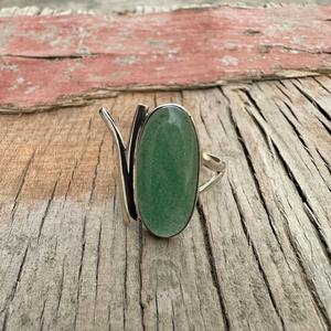 แหวนเงินทำด้วยมือสไตล์ Boho เครื่องประดับแหวนเงิน925พลอยโอนิกซ์สีเขียวเงินสเตอร์ลิงเครื่องประดับยอดนิยมสำหรับผู้หญิงของขวัญสำหรับผู้หญิงสำหรับเธอ - Product Image 2