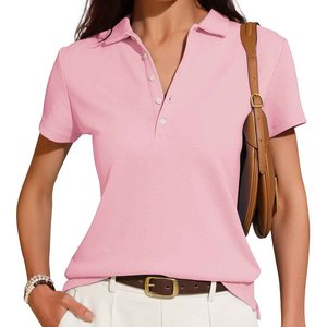 Premium Quality Best Selling Excellent Quality <b>Women's</b> Short Sleeve for <b>Polo</b> <b>Shirt</b> Solid Color <b>Polo</b> <b>Shirts</b> For <b>Women's</b> - Product Image 1