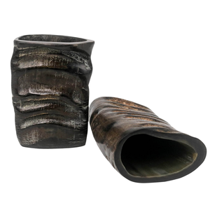 Vaso de chupito de cuerno de marca de lujo, cuerno Natural de alto pulido, color Vikingo, Búfalo, copa de cuerno tallada a mano de calidad Premium - Product Image 1
