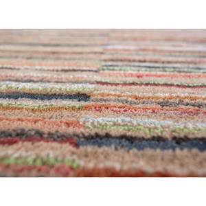 Acar Beige & <b>Brown</b> Striped Hand Tufted <b>Wool</b> & Viscose Rug for Home Use-Tra-14447 - Product Image 1