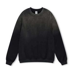 Fournisseur de sweat-shirts à capuche en molleton français, lavage à l'acide vintage, multicolores, surdimensionnés, tricotés, avec impression graphique personnalisée - Product Image 5