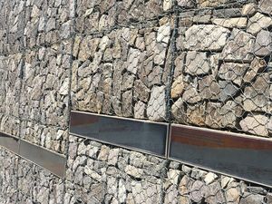 Kotak <span class=keywords><strong>Gabion</strong></span> keranjang isi batu <span class=keywords><strong>gabion</strong></span> kandang batu heksagonal pagar kawat berlapis PVC dinding penahan Las galvanis celup panas - Product Image 3