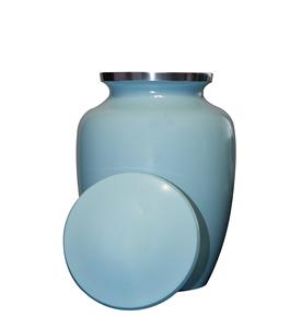 โกศเพลิงศพสีน้ําเงินสําหรับสัตว์เลี้ยง แมว สุนัข โกศเพลิงศพงานศิลปะ โกศเถ้าพร้อมการแกะสลักส่วนบุคคล (ตีนสัตว์เล็ก) - Product Image 1