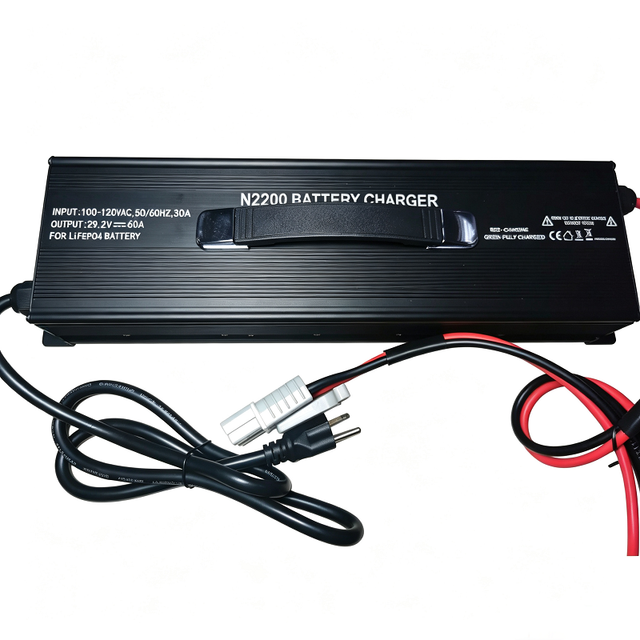 2000W 3000W 29.2V 40A 45A 50A 60A LiFePO4 Battery Charger Designed for 24 Volt 25.6V 100ah 200ah LiFePO4 Battery