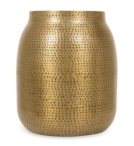 Table basse en métal à finition antique en laiton de style moderne pour salon Table centrale au design martelé Matériau de haute qualité - Product Image 3